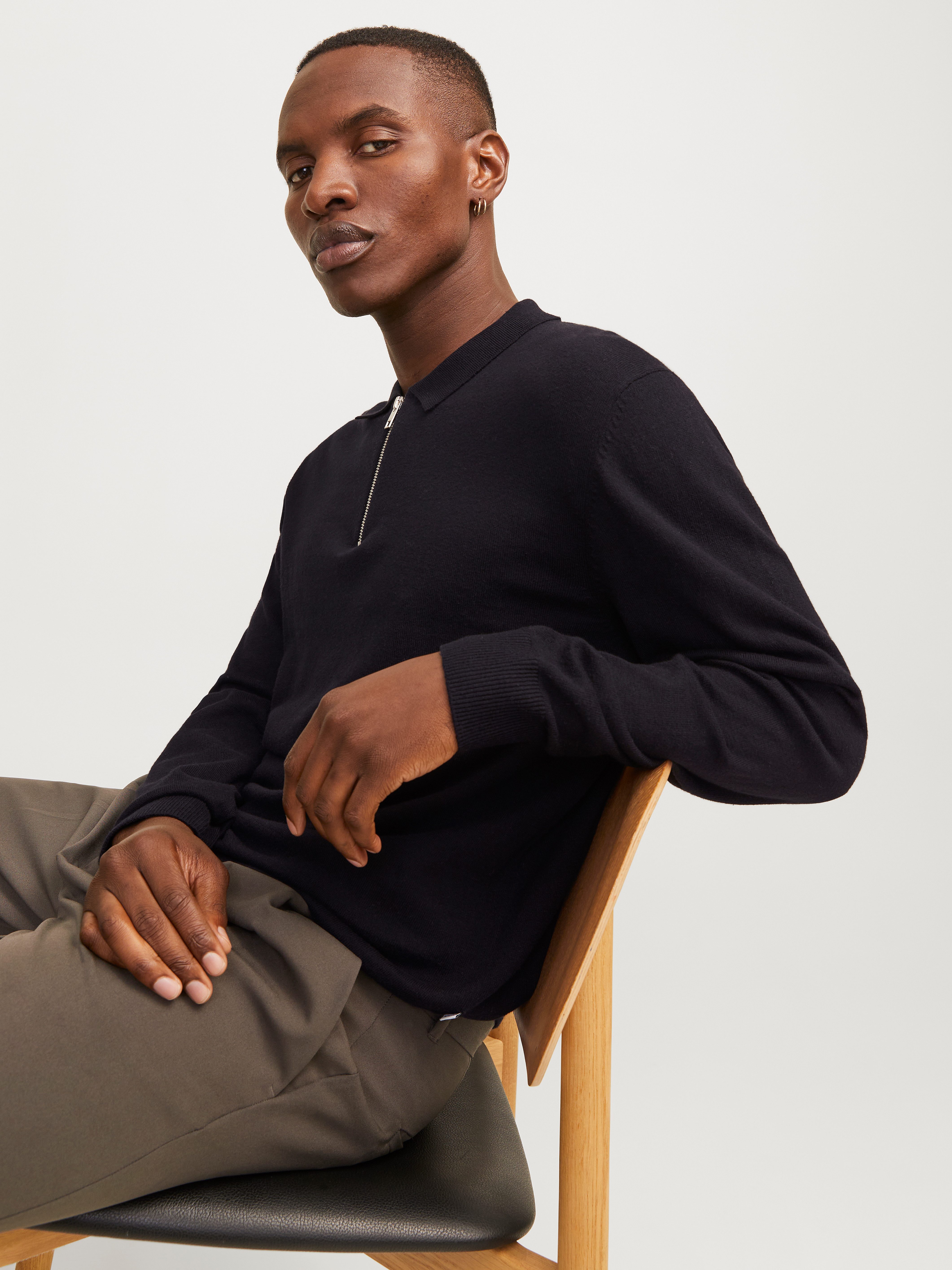 Jack & Jones Polokragenpullover JJEEMIL KNIT günstig online kaufen