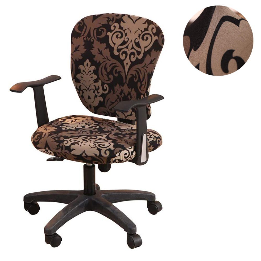 Stuhlhusse Stretch Bürostuhl Bezug Spandex,Stuhlbezüge Abnehmbare Waschbare, Bizaical Stil 1
