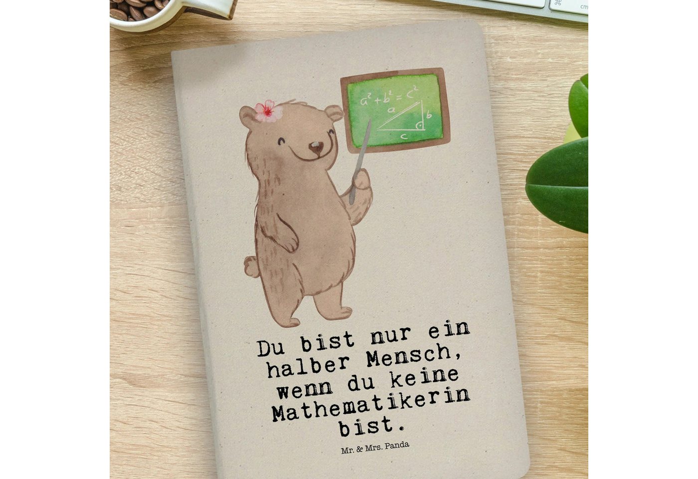 Thumbnail - Mr. & Mrs. Panda Notizbuch Mathematikerin Herz - Transparent - Geschenk, Bachelor, Studentin Mat Mr. & Mrs. Panda, Echte...