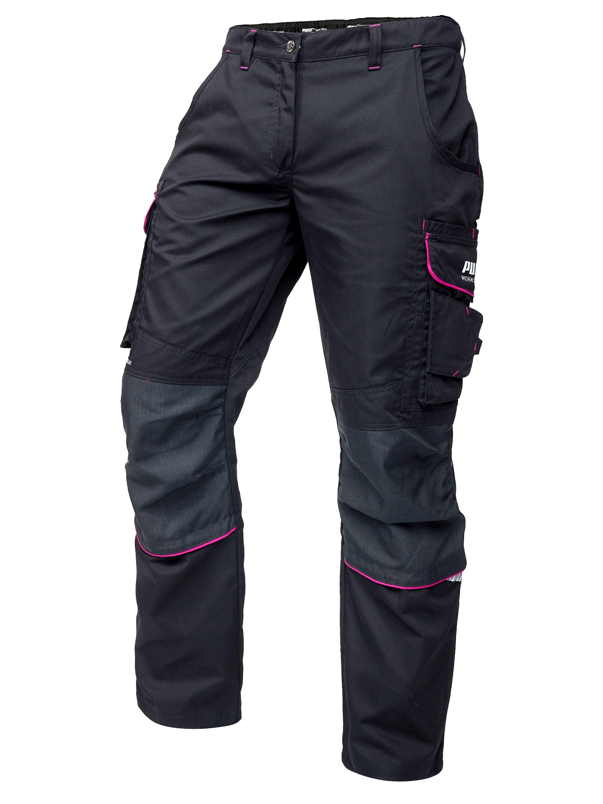 PUMA Workwear Arbeitshose für Damen - Arbeitshose mit elastischem Bund - Precision X Robustes Nylon Gewebe - Verstärkte Nähte & Kniepartien - Viele Taschen