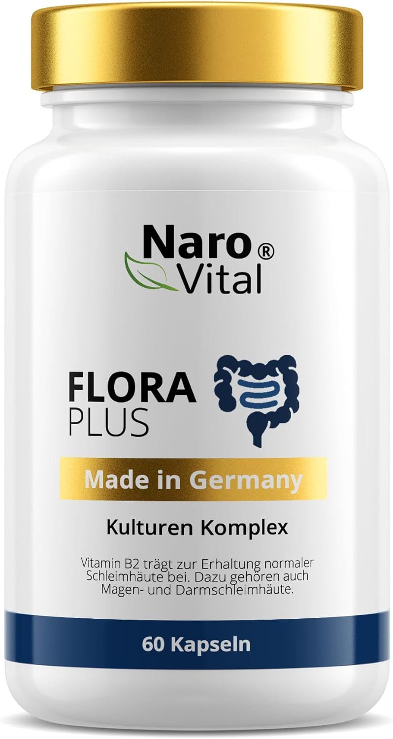 NaroVital Flora Plus Kulturen komplex 23 Бактерииstämme für den Darm - 60 Kapseln, 60 St.