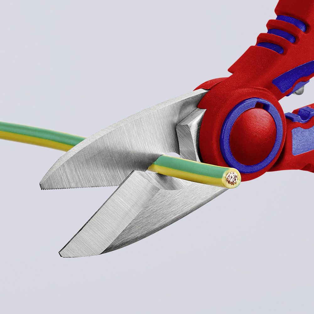 Knipex Elektrikerschere Knipex KNIPEX 95 05 10 SB Elektrikerscheren mit Mehrkomponenten-Hüllen