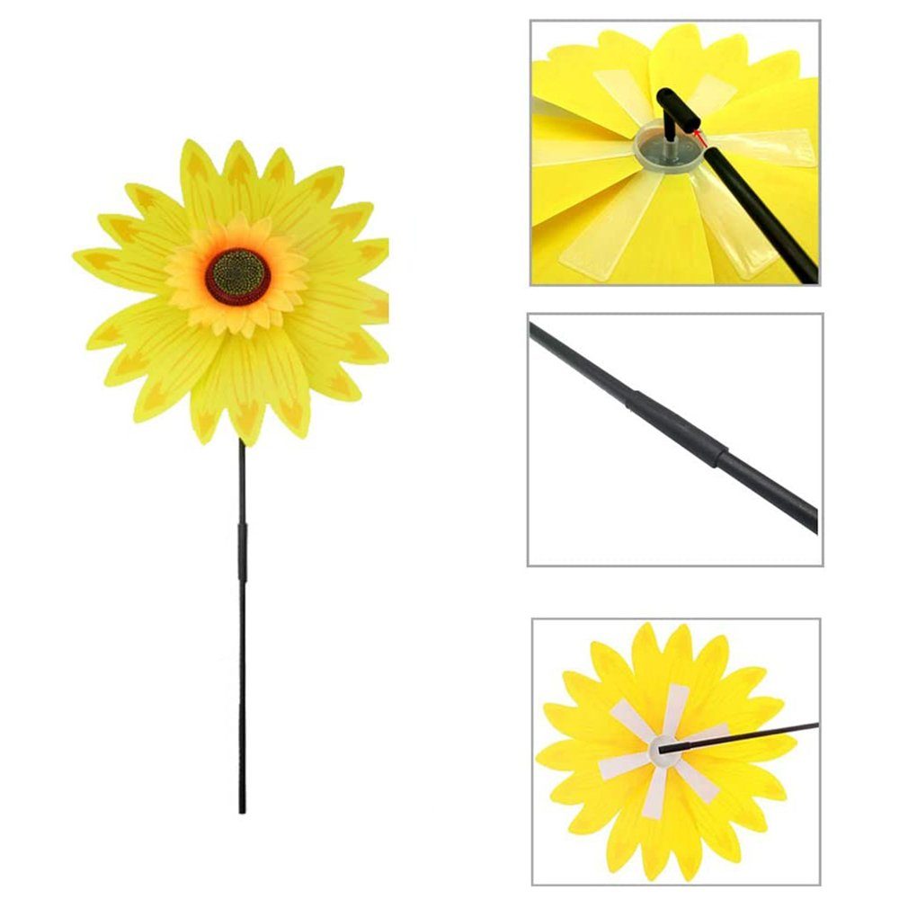 Deko-Windrad Windmühle Jormftte Sonnenblume Blume,dekorative
