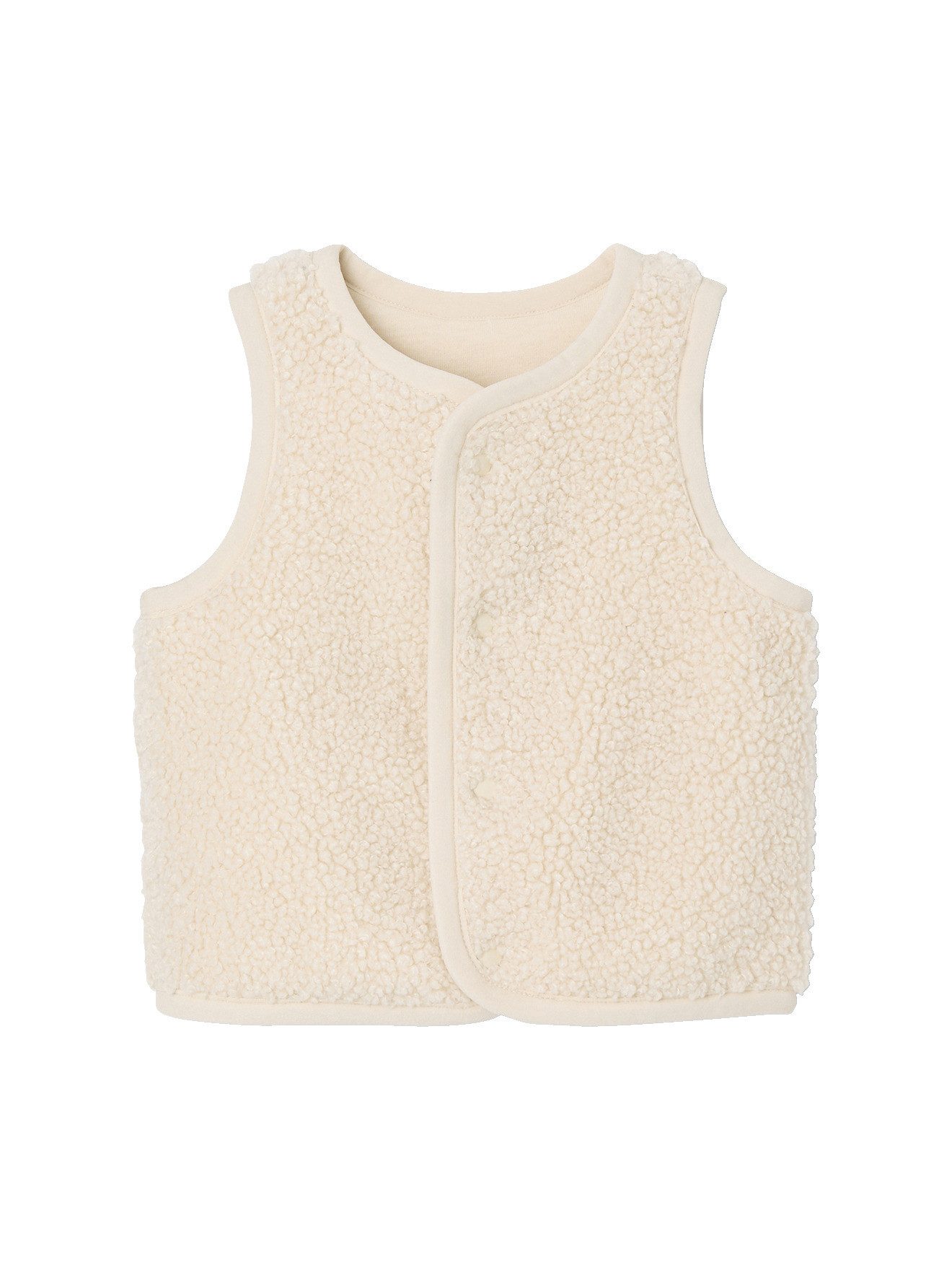 Strickjacke Baby Weste aus Teddyfleece