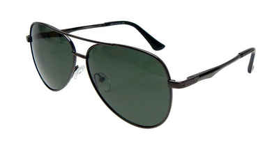 Ella Jonte Pilotenbrille schwarze Sonnenbrille Gläser grün oder grau UV 400 polarisierend