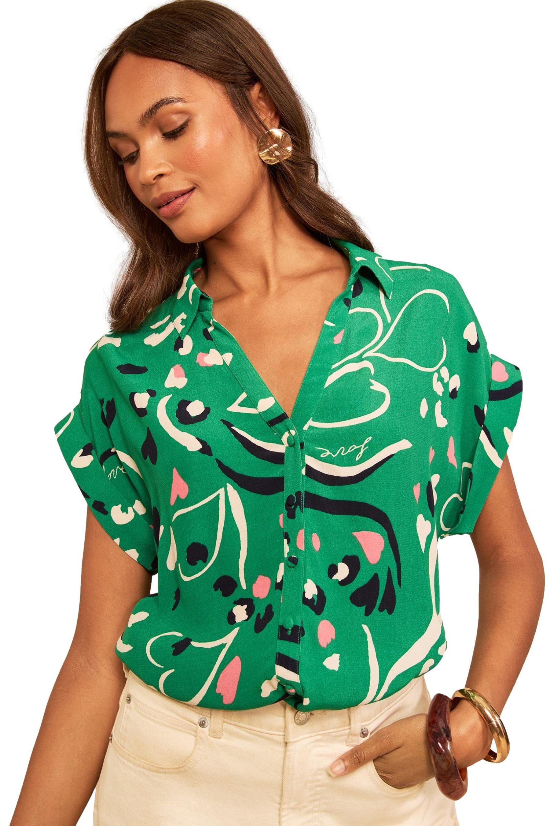 Hemdbluse Love & Roses Hemd mit Rollärmeln, Petite