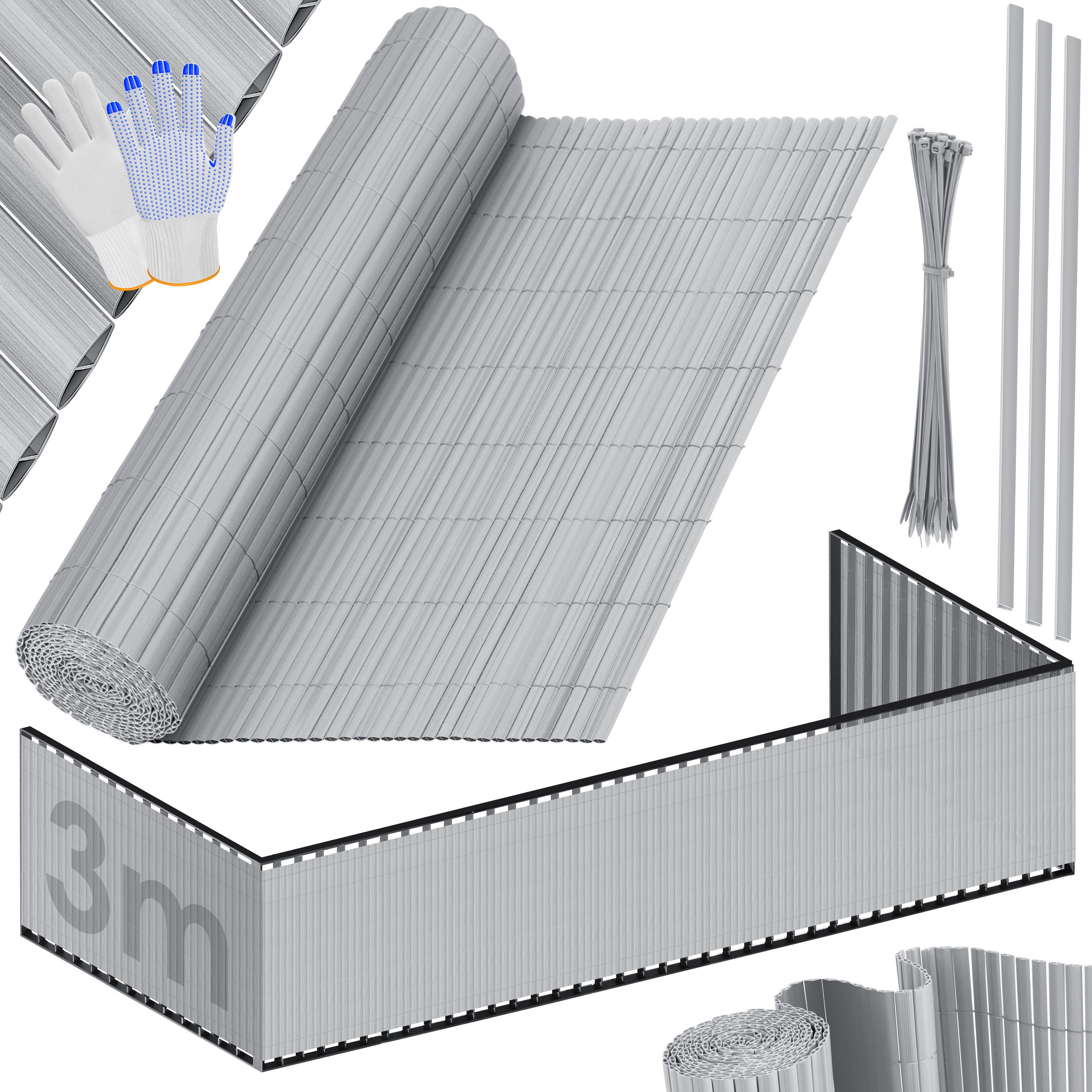 KESSER Sichtschutzstreifen, PVC Sichtschutzmatte Balkonverkleidung Windschu günstig online kaufen
