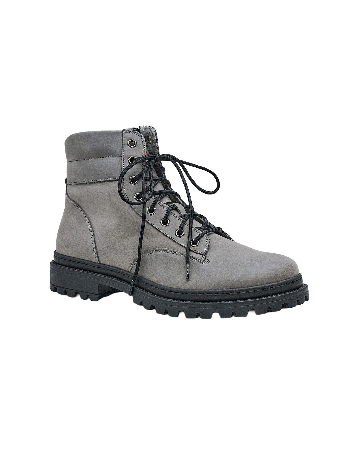 emilio adani Herren Boots, Dunkelgrau Schnürboots