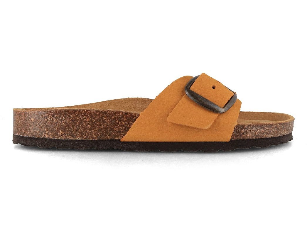 Tuffeln Damen Pantoletten Sandalen Fehmarn für schmale Füße Hausschuh mit gepolstertem Tieffussbett