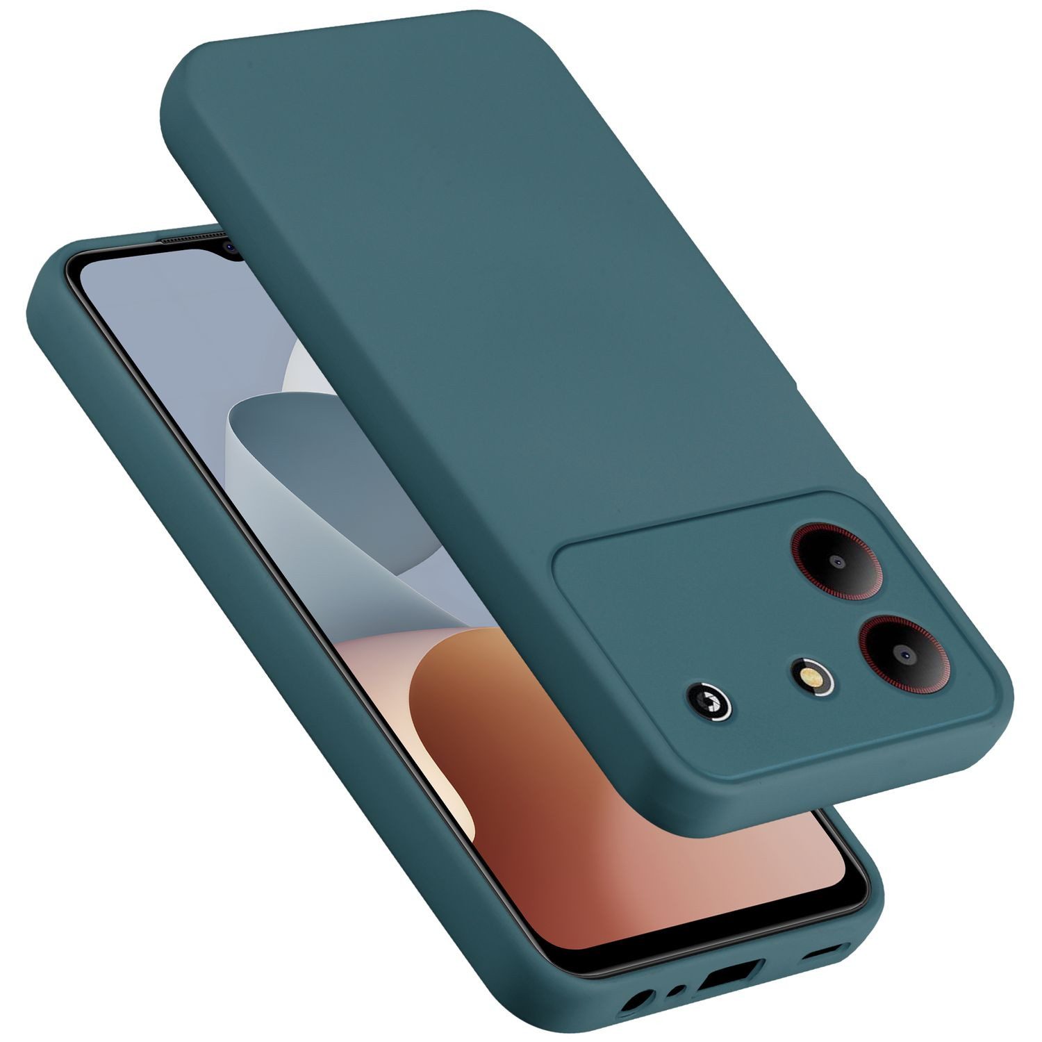 Cadorabo Handyhülle für Samsung Galaxy S21 ULTRA Hülle ZTE Blade A54, Flexible Hülle TPU Silikon Schutzhülle Back Cover Case