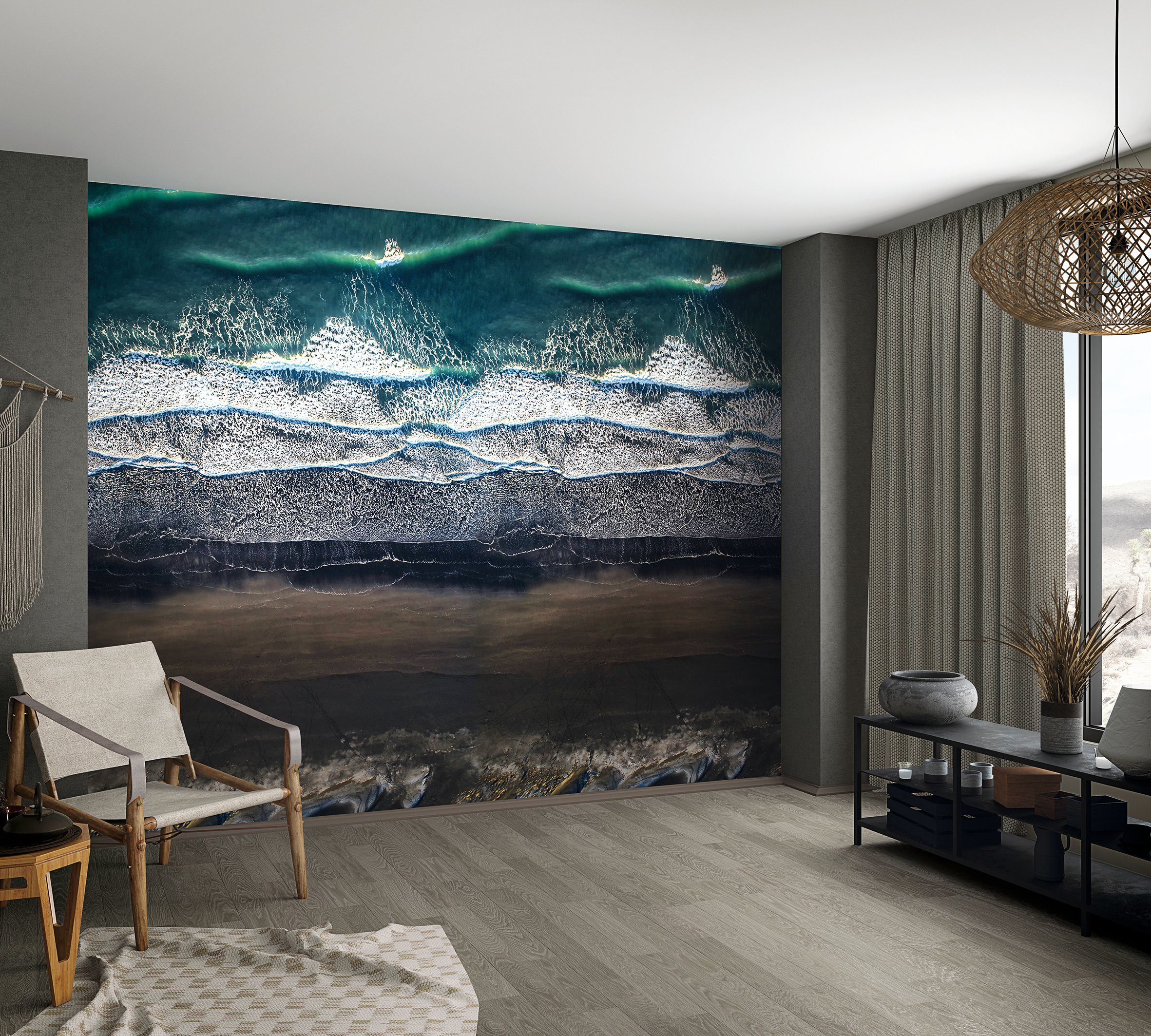 Marburg Fototapete, realistisch, Strand, moderne Tapete für Wohnzimmer Schlafzimmer Küche