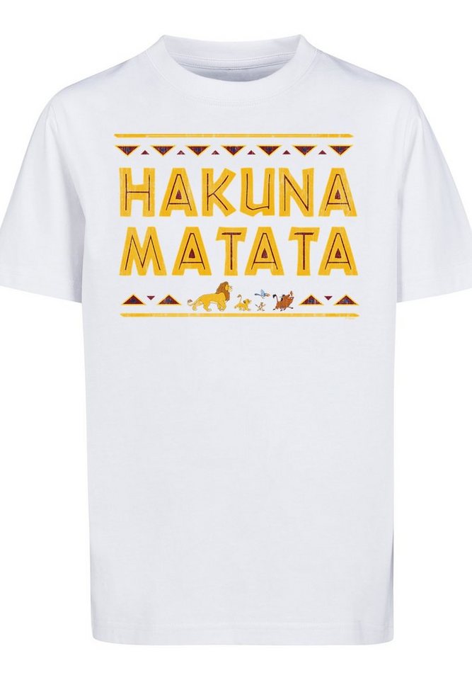 F4NT4STIC T-Shirt Disney König der Löwen Hakuna Matata Unisex Kinder,Premium  Merch,Jungen,Mädchen,Bedruckt