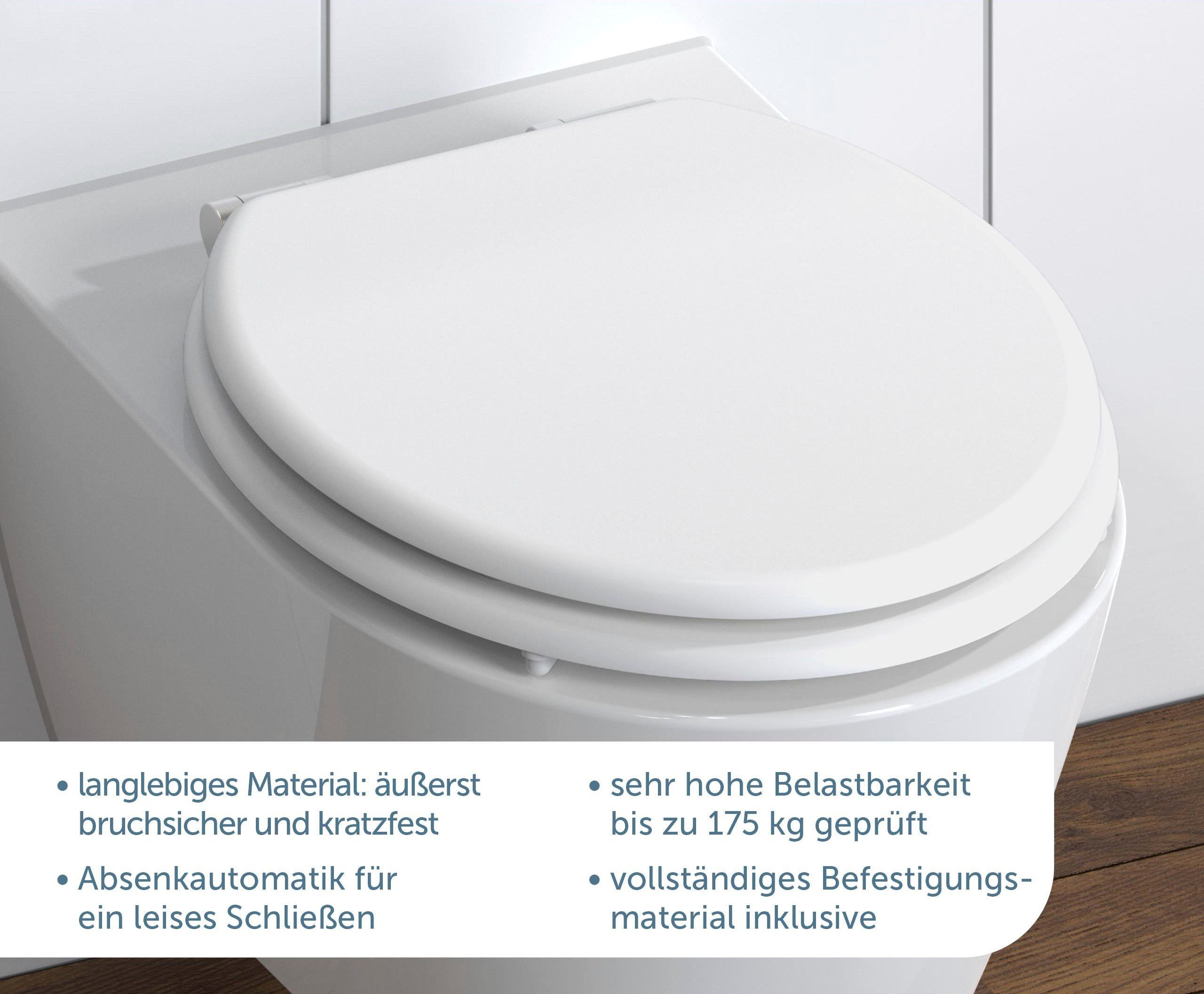 Schütte WC-Sitz SPIRIT, mit Absenkautomatik und günstig online kaufen