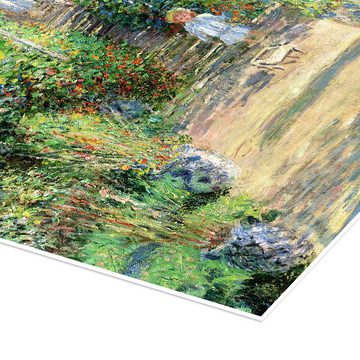 Posterlounge Poster Claude Monet, Garten in Vétheuil, Wohnzimmer Malerei