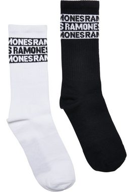 Merchcode Basicsocken Merchcode Accessoires Ramones Skull Socks 2-Pack (1-Paar)