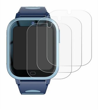 Savvies Schutzfolie für Fitonme 4G Smartwatch 2023, Displayschutzfolie, 6 Stück, Folie klar