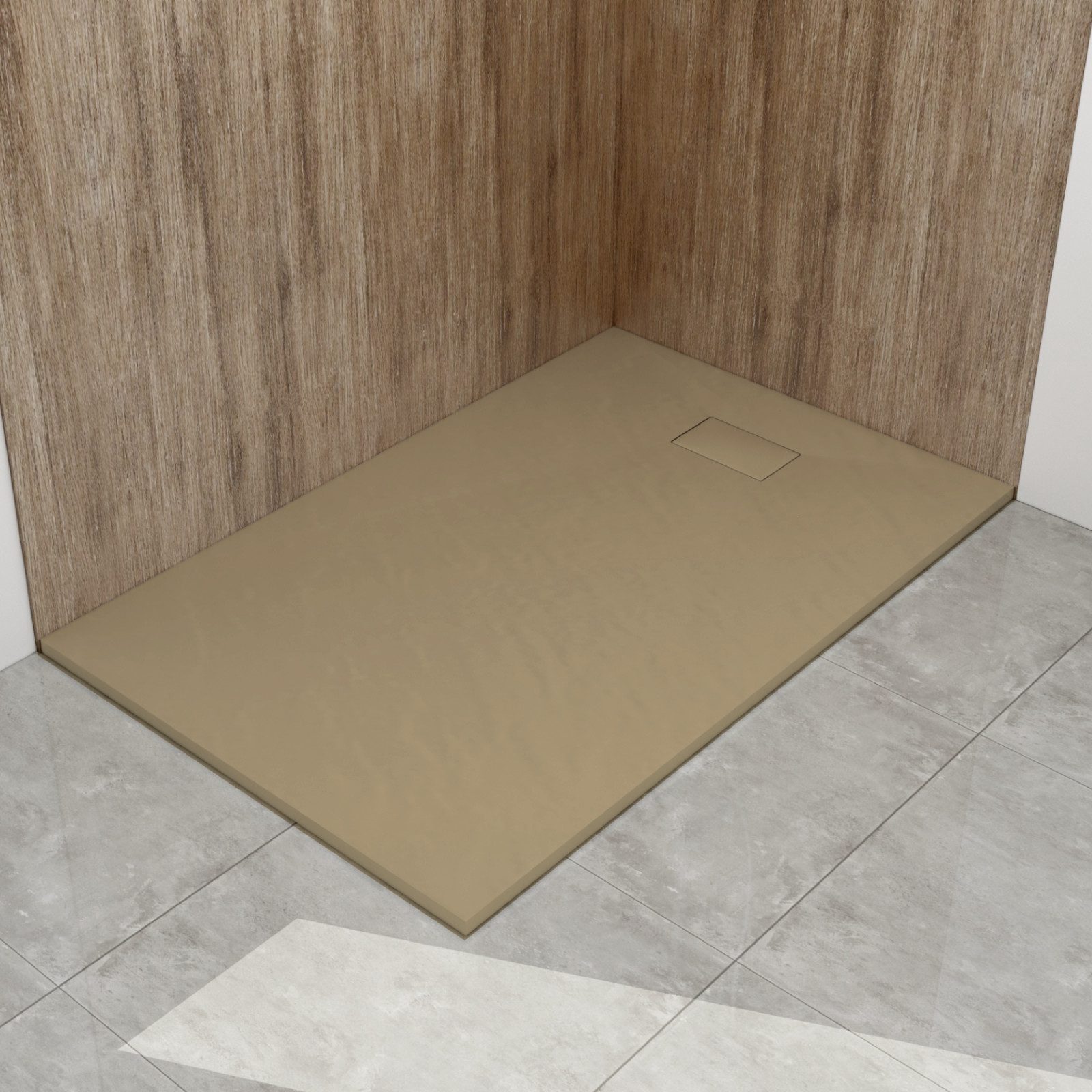 WITEN&NOCK Duschwanne SMC Duschtasse Extraflach Anti-Rutsch Brausewanne ohne Ablaufgarnitur, SMC, L: 80-180cm, B:70-90cm