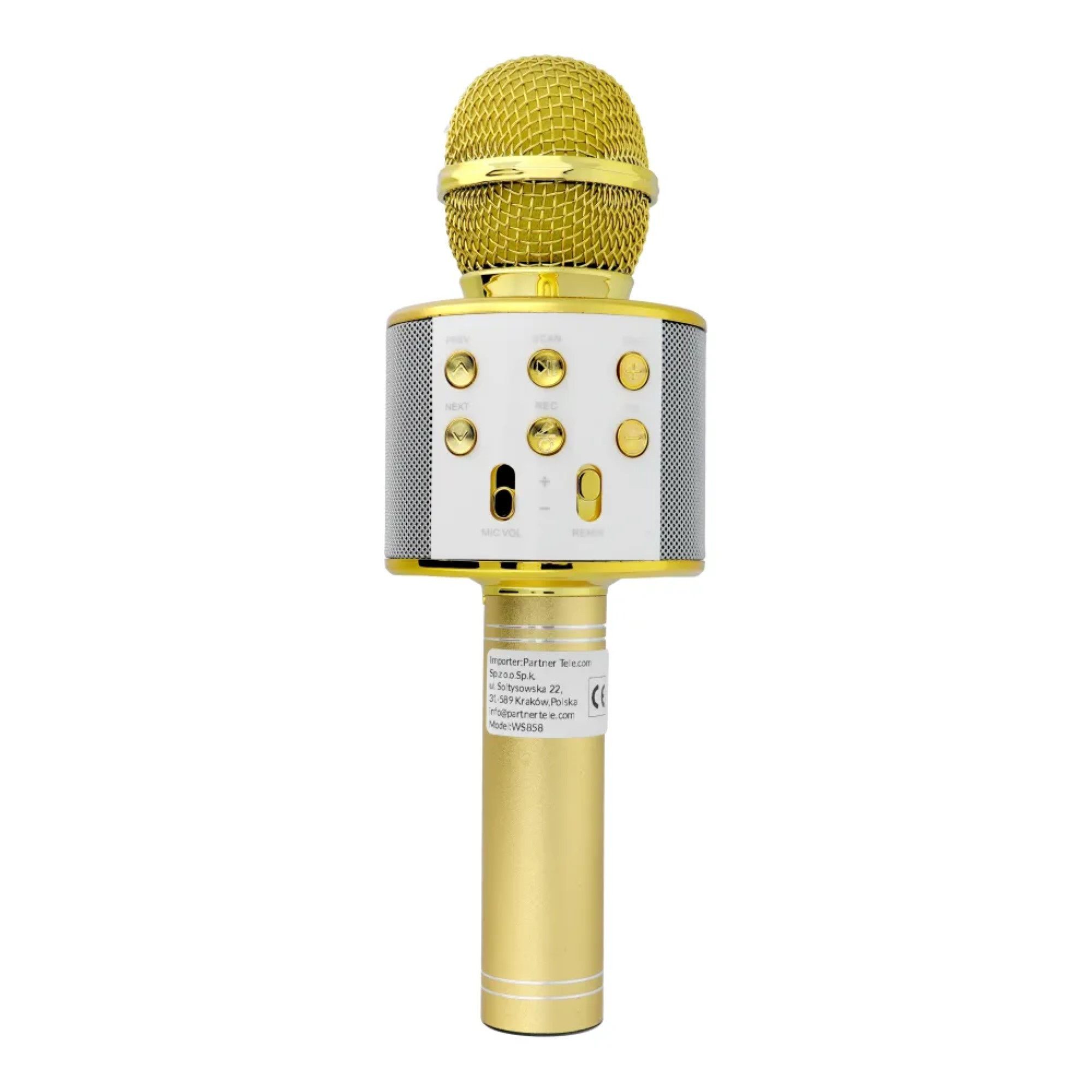 Multimedia Karaoke-Mikrofon Kabelloser Bluetooth Lautsprecher 1200mAh Karaoke-Maschine