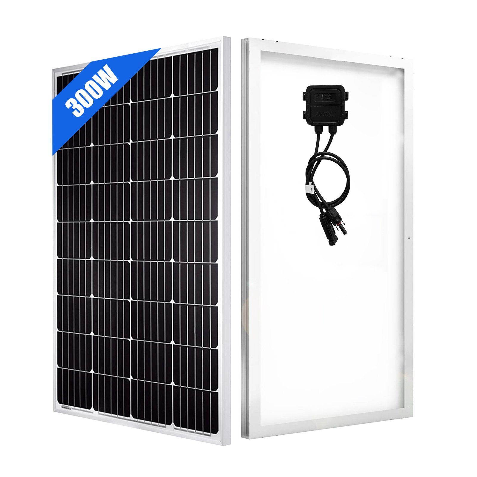 GLIESE Solarmodul 12V Mono Solarpanel 100W 150W 200W 300W Watt für Balkonkraftwerk, Monokristallin, (1-St., 1 Stück Solarmodul), Erweiterbar durch Serien- und Parallelschaltung