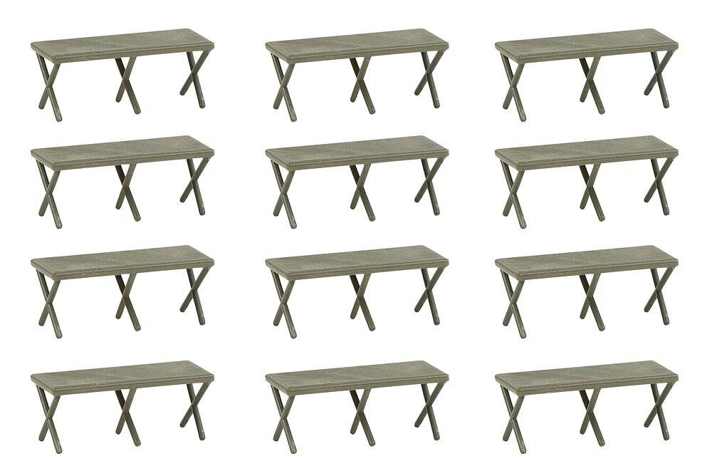 Faller Modellbausatz Faller 144071 H0 Bausatz 12 Feldbetten