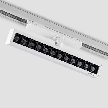 Arcchio Schienensystem-Leuchten Millay, 33.6 cm, Modern, Kunststoff, Aluminium, weiß (RAL 9010), 1 flammig, inkl.