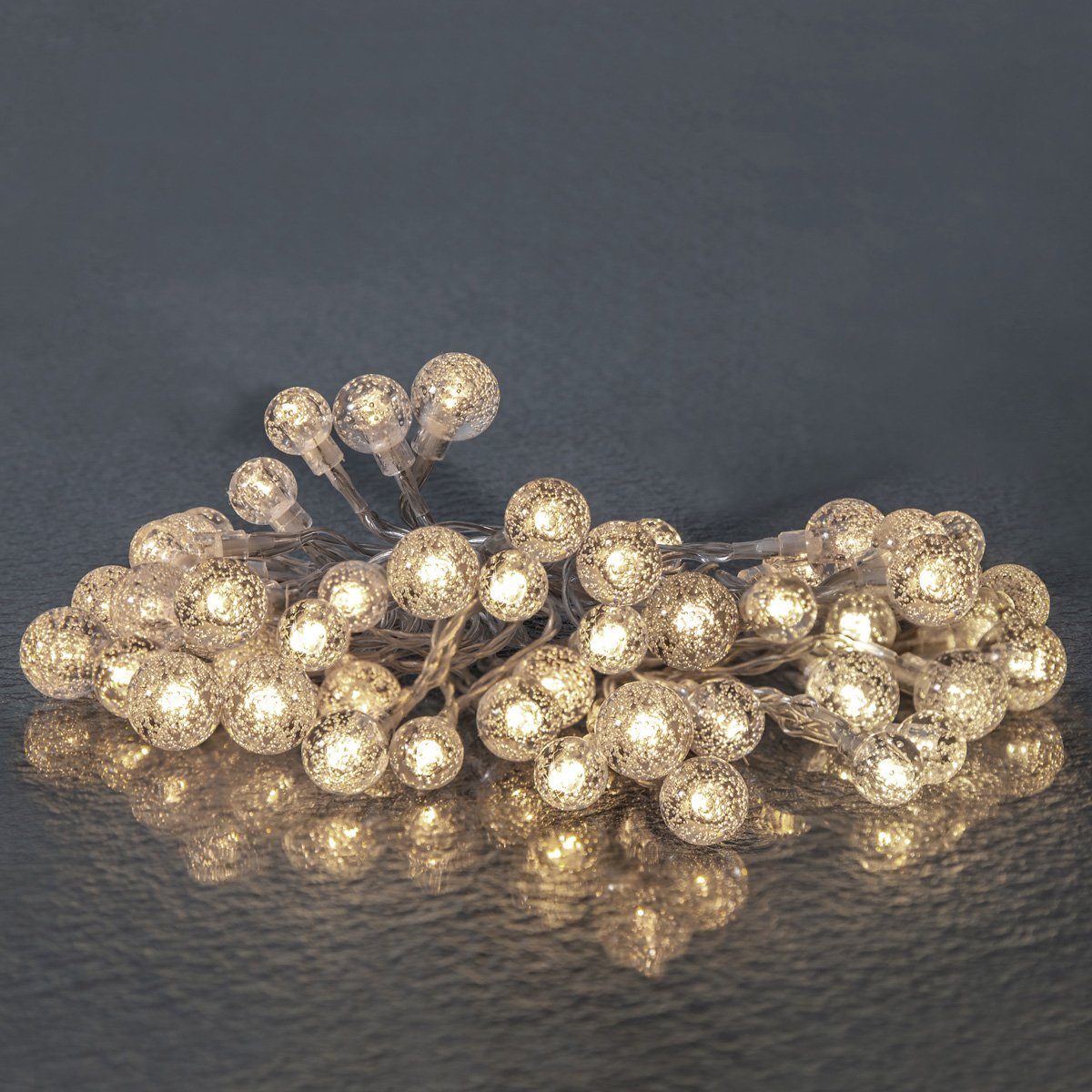 STAR TRADING LED-Lichterkette BERRY 50 transparente Mini Kugeln L: 5m Deko günstig online kaufen