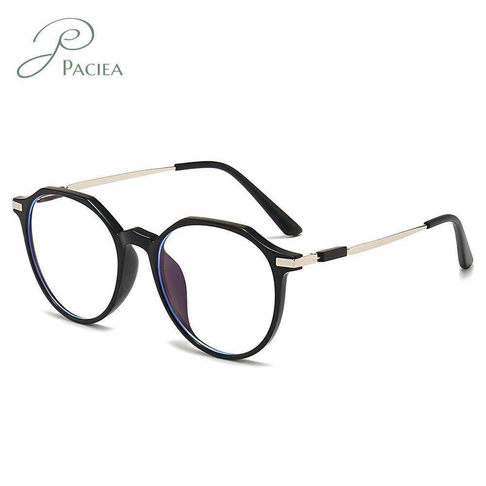 PACIEA Lesebrille Damen Herren Rundrahmen Blaulichtfilter Vollrand Ultraleicht