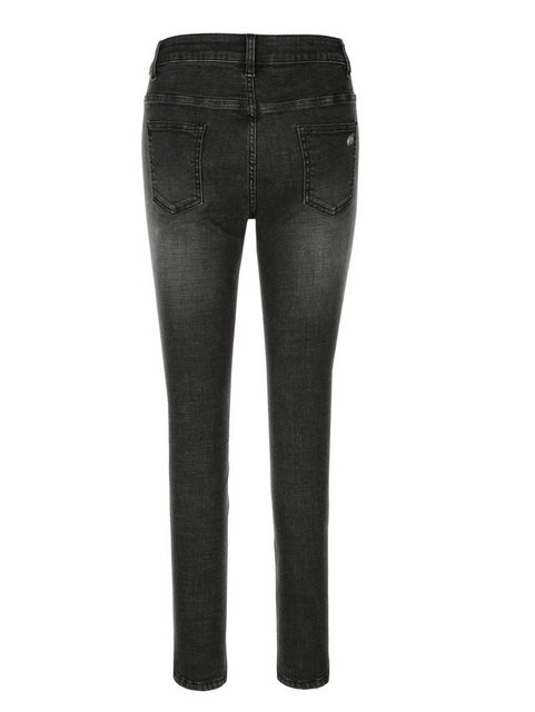 Hosen - Amy Vermont Jeans in Patch Optik › grau  - Onlineshop OTTO