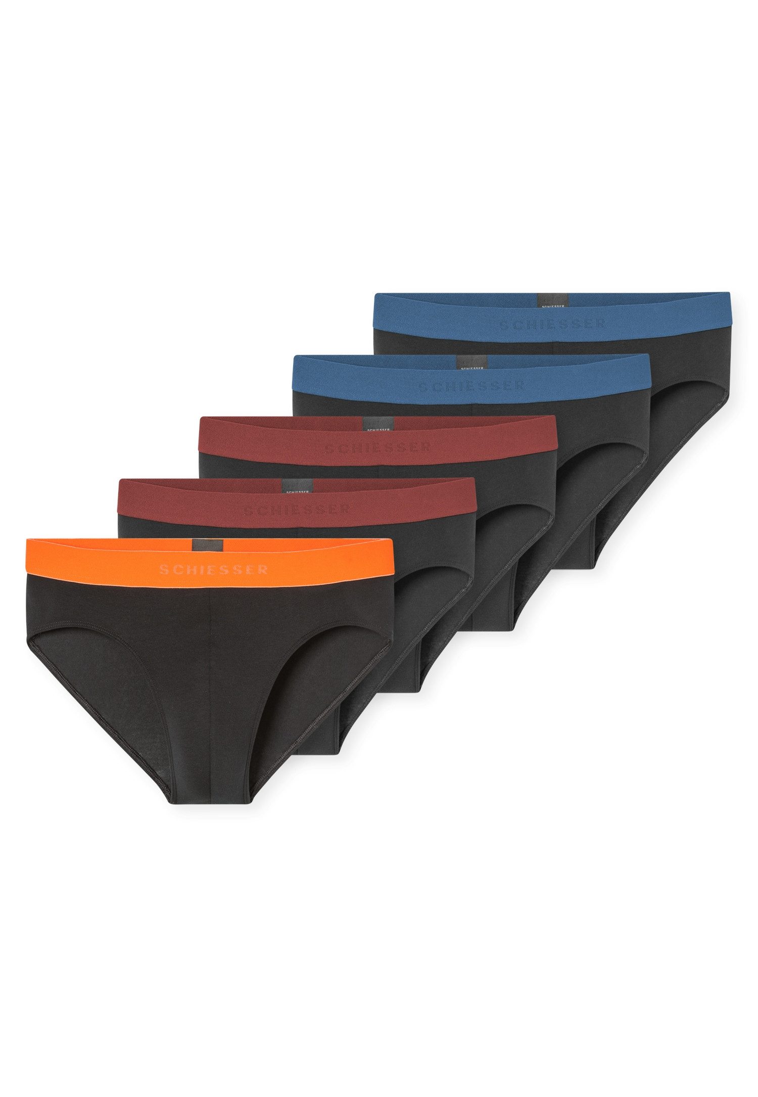 Schiesser Rioslip 95/5 Multipacks (5er Pack) ohne Eingriff, Logobund