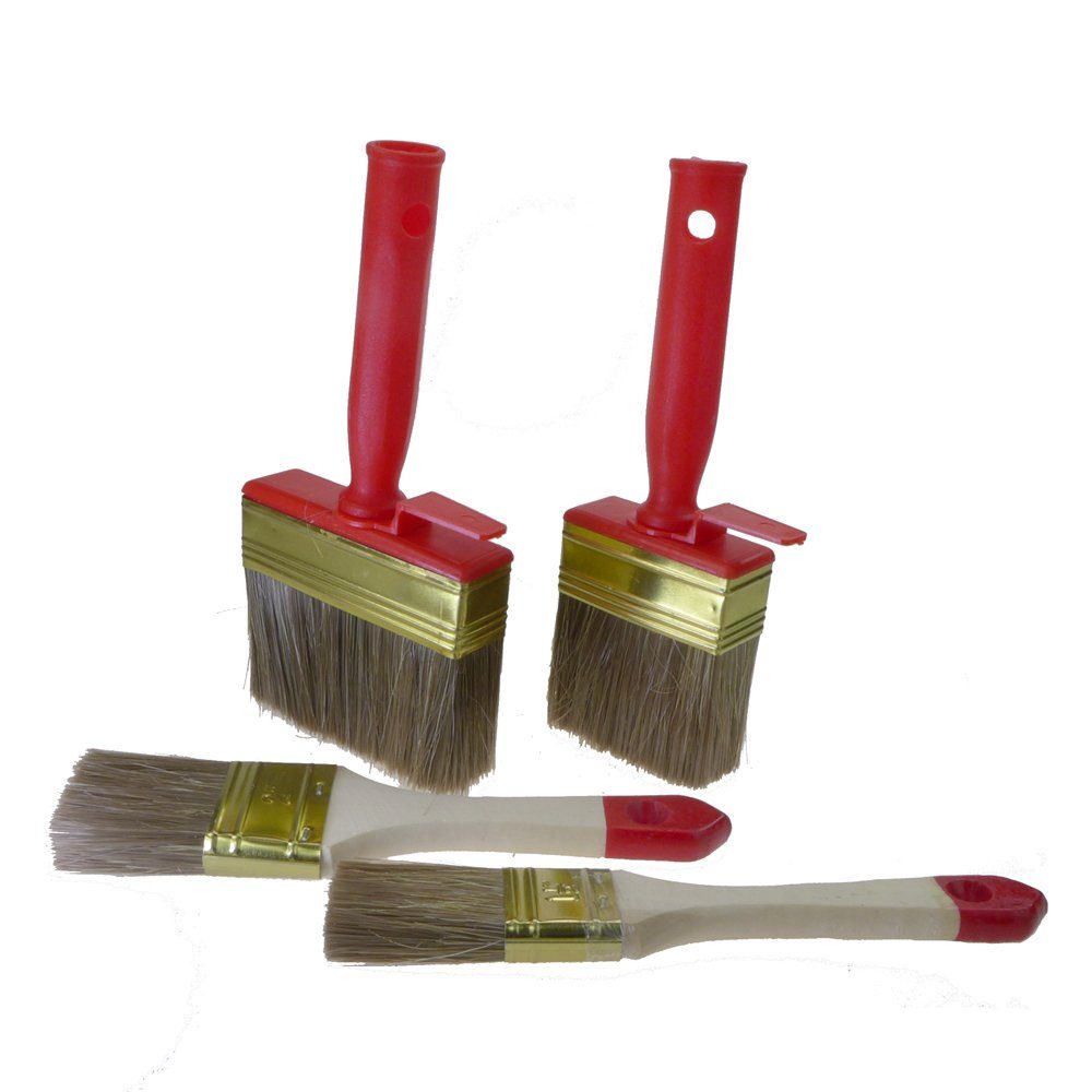 ROTIX Lasurpinsel ROTIX Flächenstreicher und Lasurpinsel 4-teiliges Set, (4 St) – Bild 2 von 2