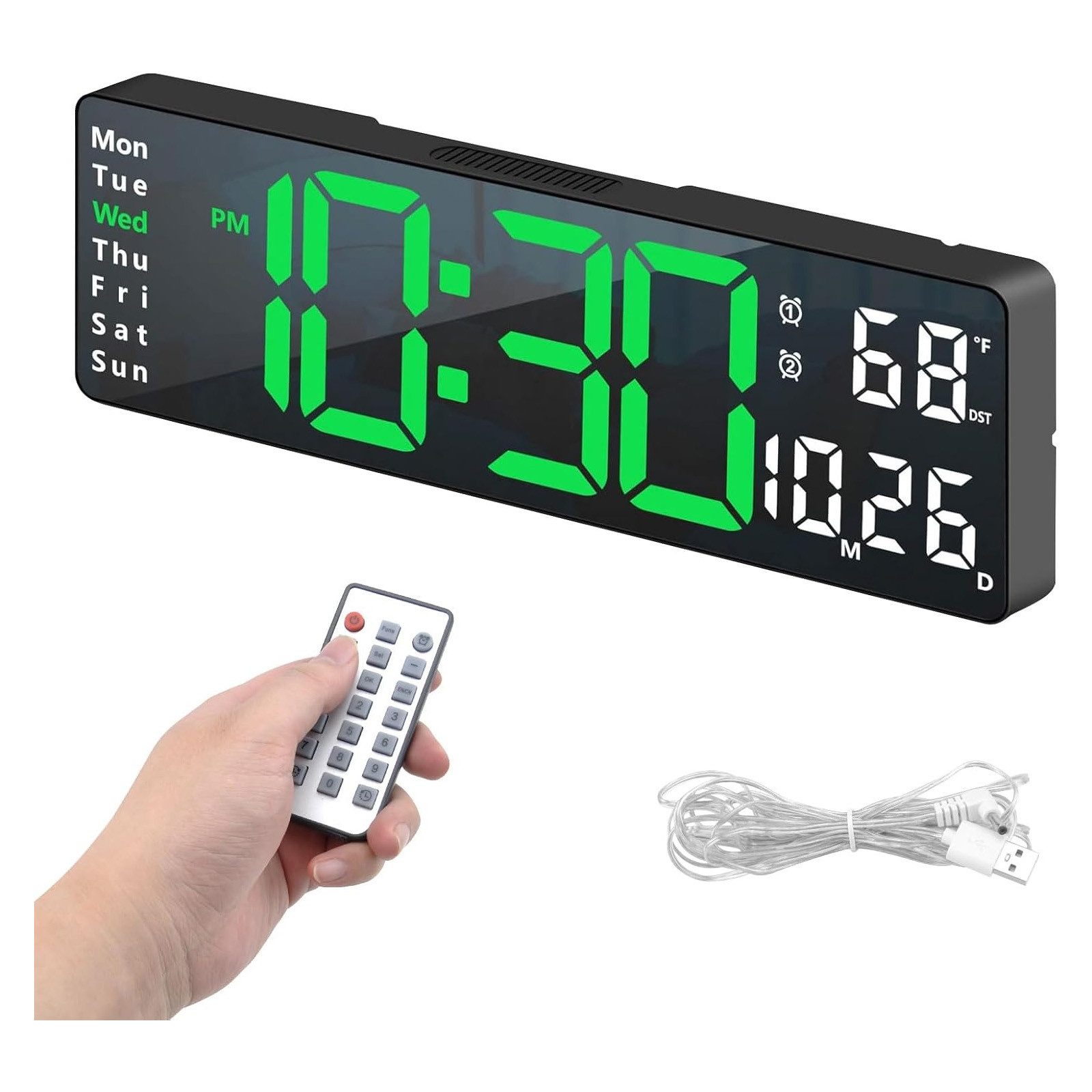 BlingBin Digitaluhr 13" LED Display Digital günstig online kaufen