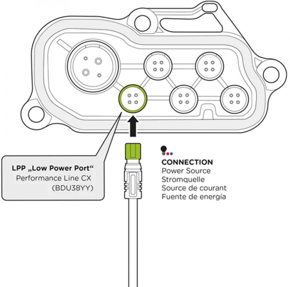 SP Connect SP Connect SP Bosch LPP E-Bike Cable 110 cm - stabile Stromversorgung E-Bike Akku