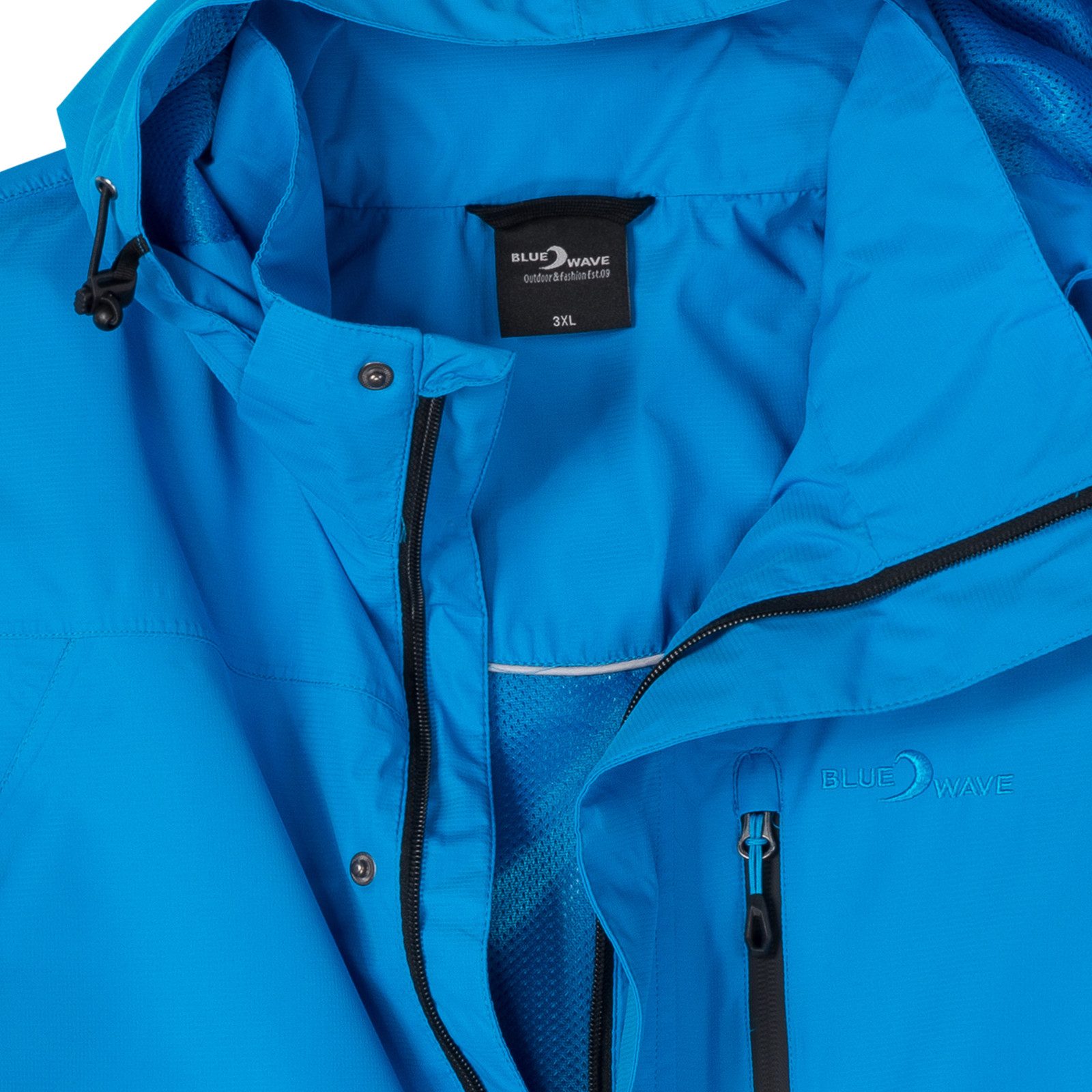 Blue Wave Funktionsjacke Blue Wave Übergrößen Funktionsjacke leicht Jupp azur – Bild 2 von 4