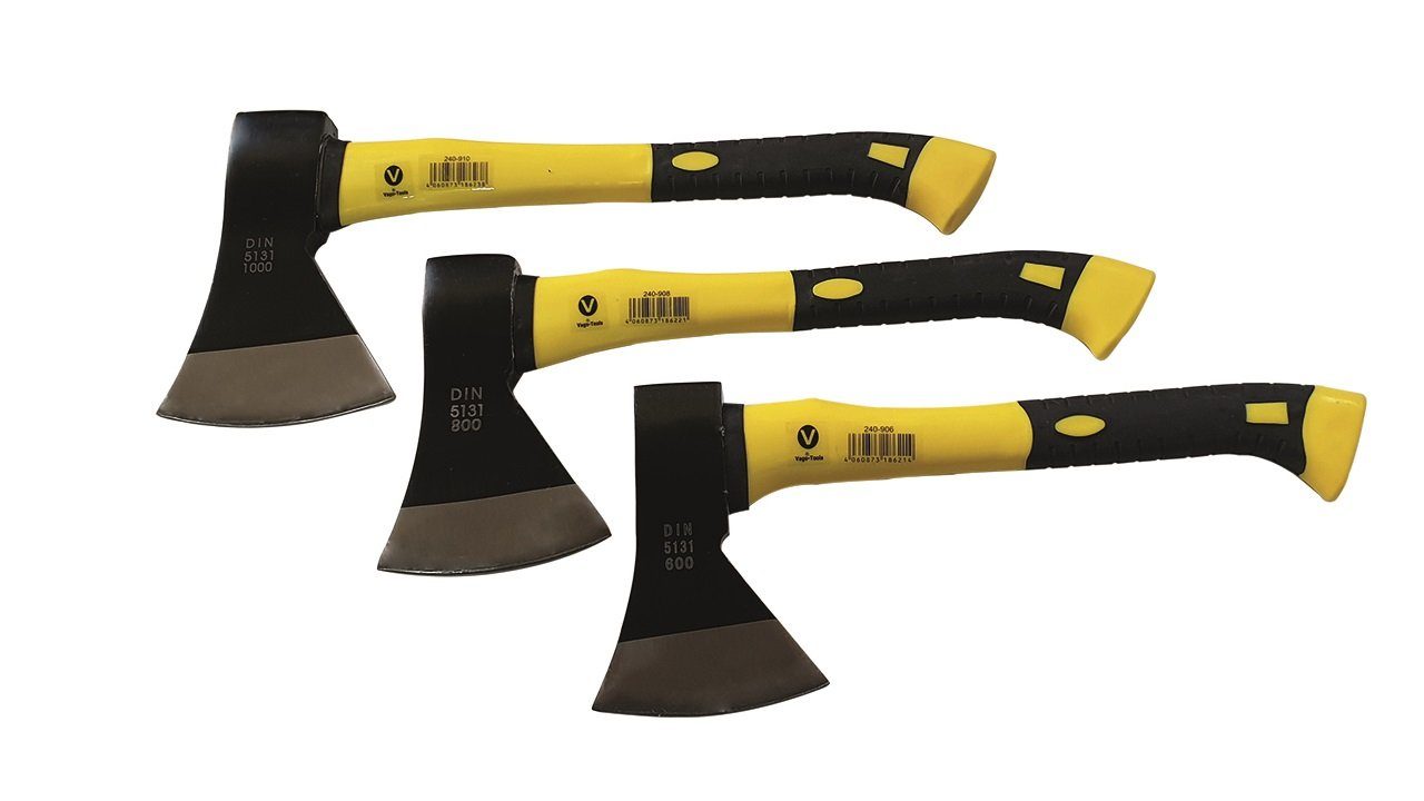 VaGo-Tools Axt Axt Beil Spaltaxt Holzaxt 600 800 1000g 3 tlg Set