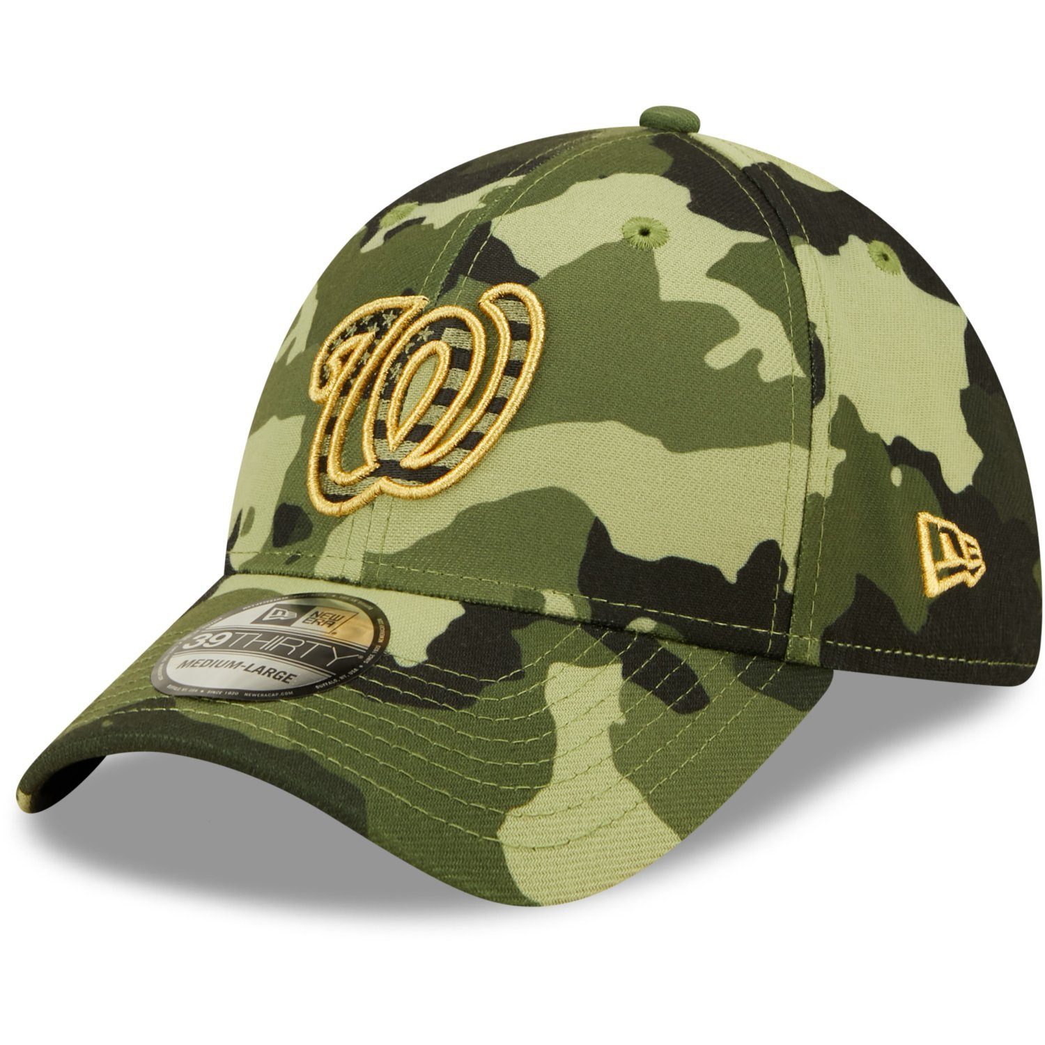 New Era Flex Cap 39Thirty StretchFit MLB ARMED FORCES 2022 Washington Nationals