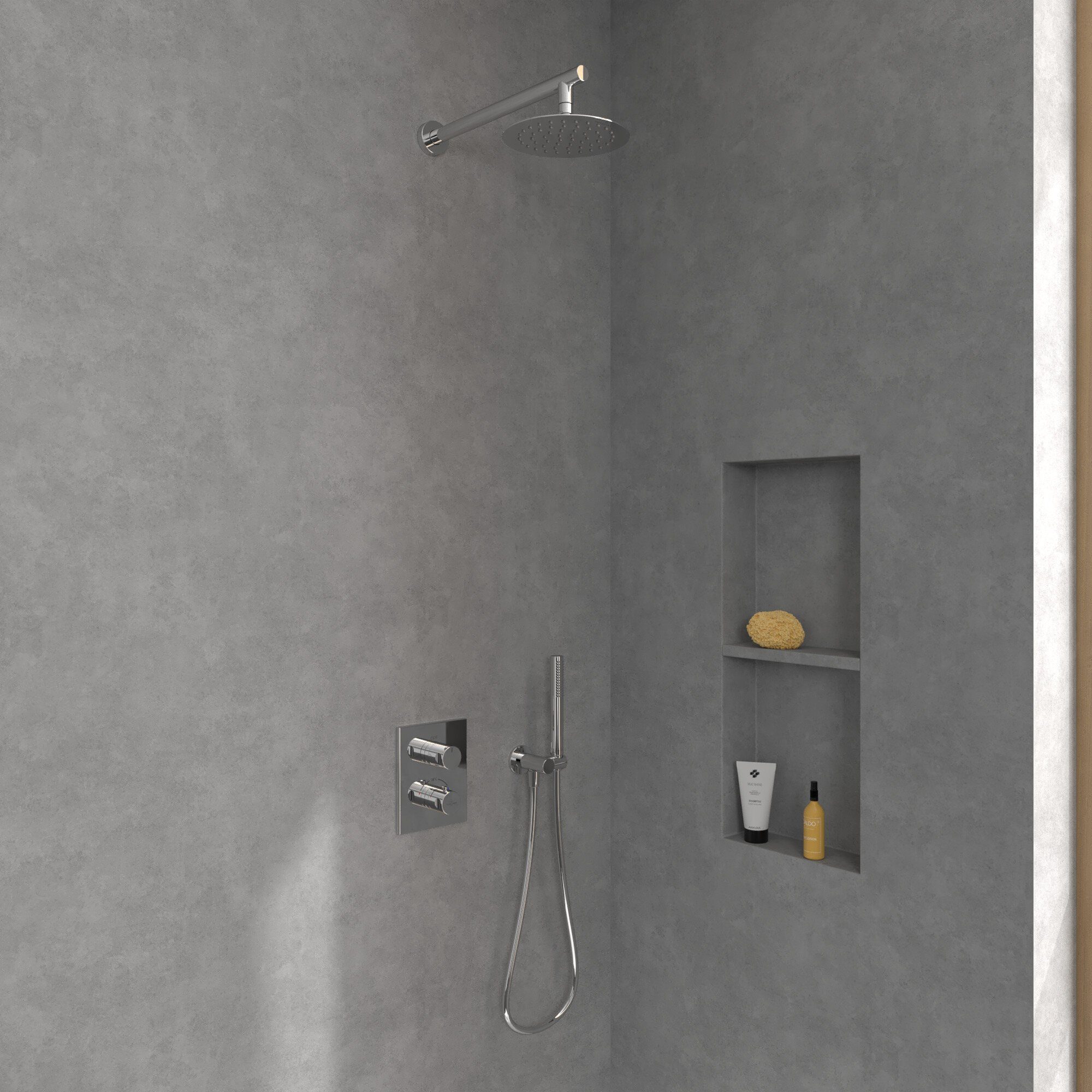 Villeroy & Boch Regenduschkopf Universal Showers, Regenbrause 200 mm, Rund - Chrom