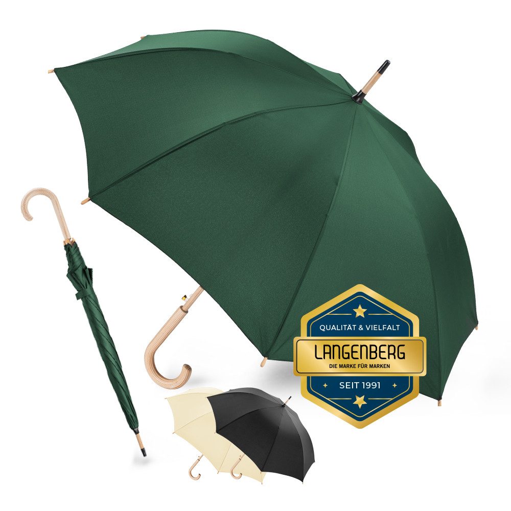 Langenberg Stockregenschirm LANGENBERG Stockschirm Sturmfest [Bambus], ☑ UN günstig online kaufen