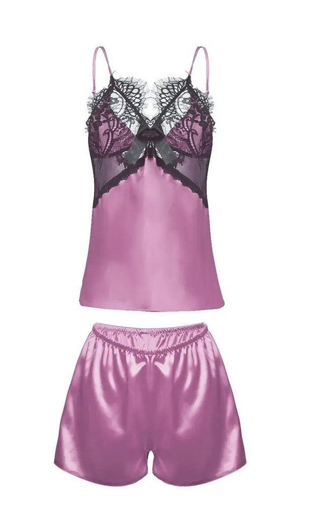 DKaren Pyjama einfarbiges 2teiliges Nachtwäsche-Set (Top, günstig online kaufen