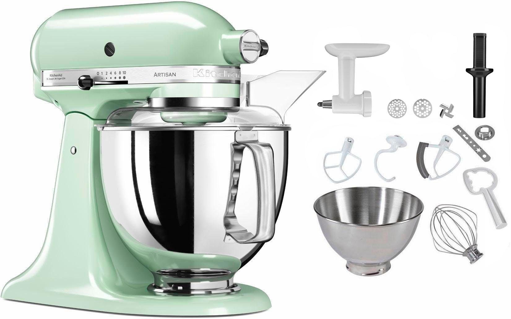 KitchenAid Küchenmaschine 5KSM175PSEPT Artisan, 300 W, 4,83 l Schüssel,  inkl. Sonderzubehör im Wert von ca. 106,-€ UVP online kaufen | OTTO