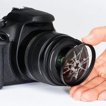 Hama UV-Filter 34mm HTMC vergütet Silber Objektivzubehör (Speer-Filter UV-Filter Kamera Objektiv DSLR SLR Systemkamera Camcorder)