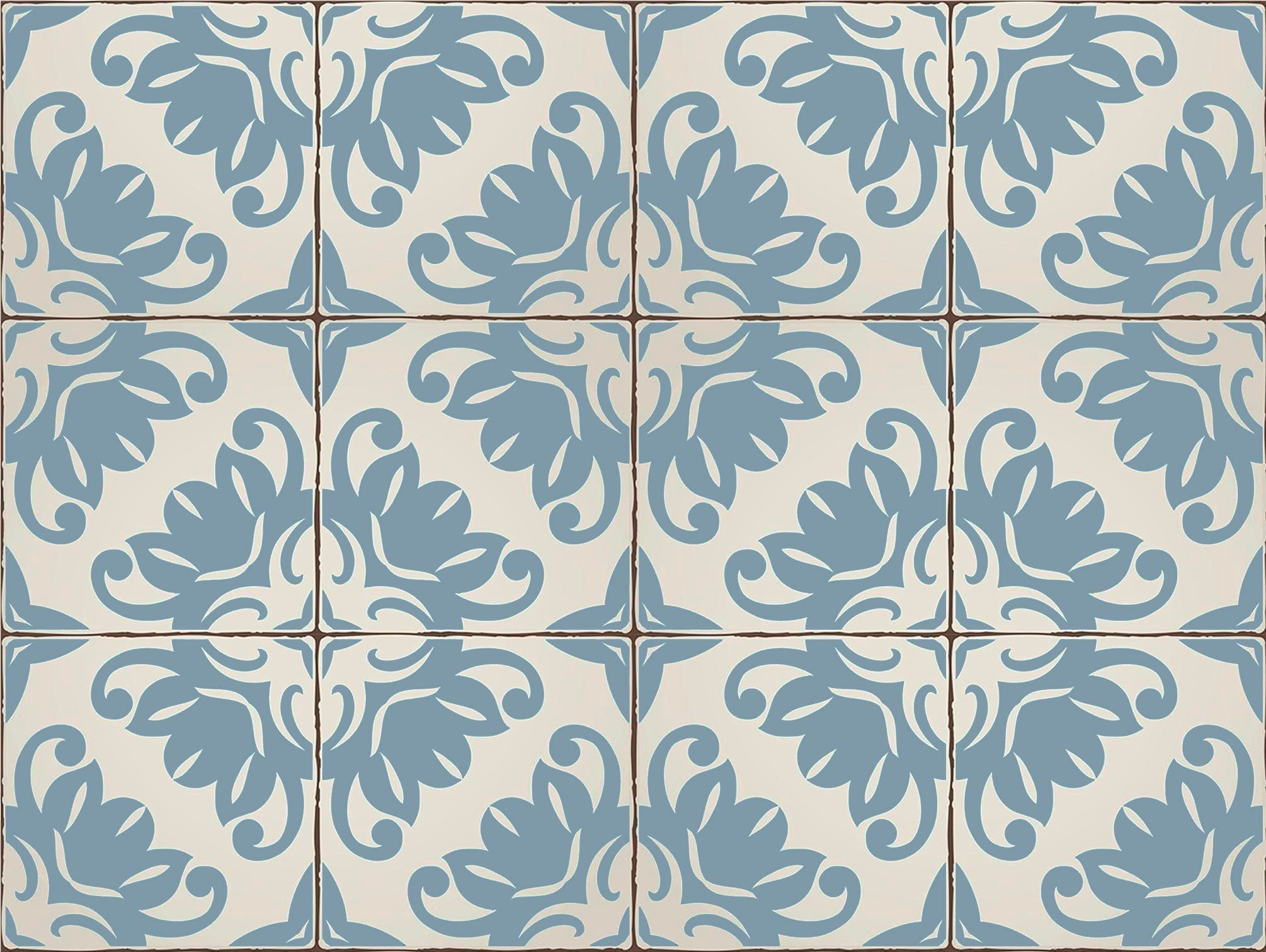 Home affaire Fliesenaufkleber Ornamente (12 St), Stickerfliesen, selbstkleb günstig online kaufen