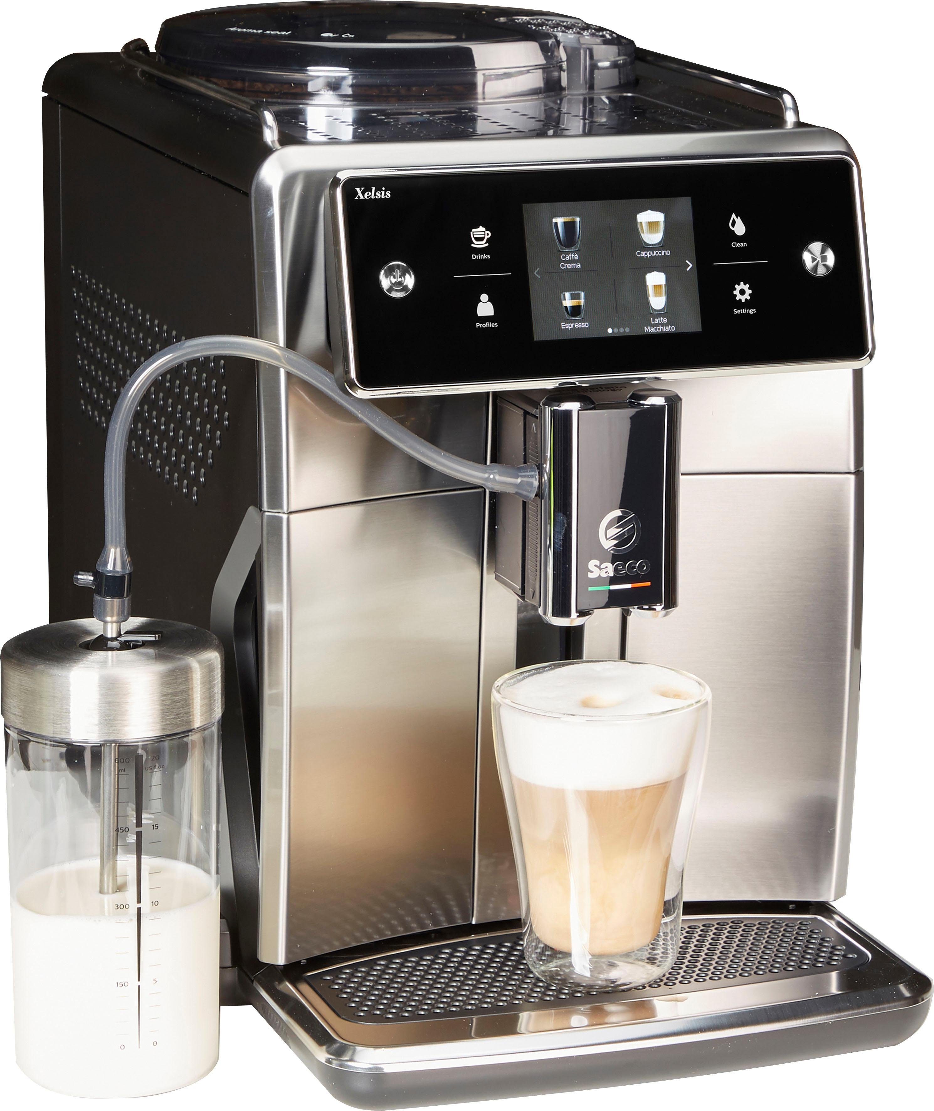 Saeco Kaffeevollautomat SM7683/10 Xelsis, 15 Kaffeespezialitäten wählbar,  edelstahl/schwarz online kaufen | OTTO
