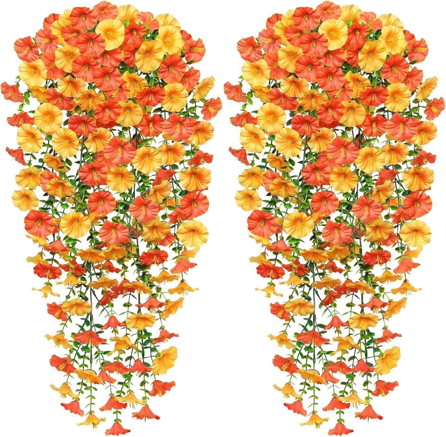 Kunstblumenstrauß 2 Stück Künstlich Hängende Blumen, Kunstblumen Veilchen Hängend, Minicloss