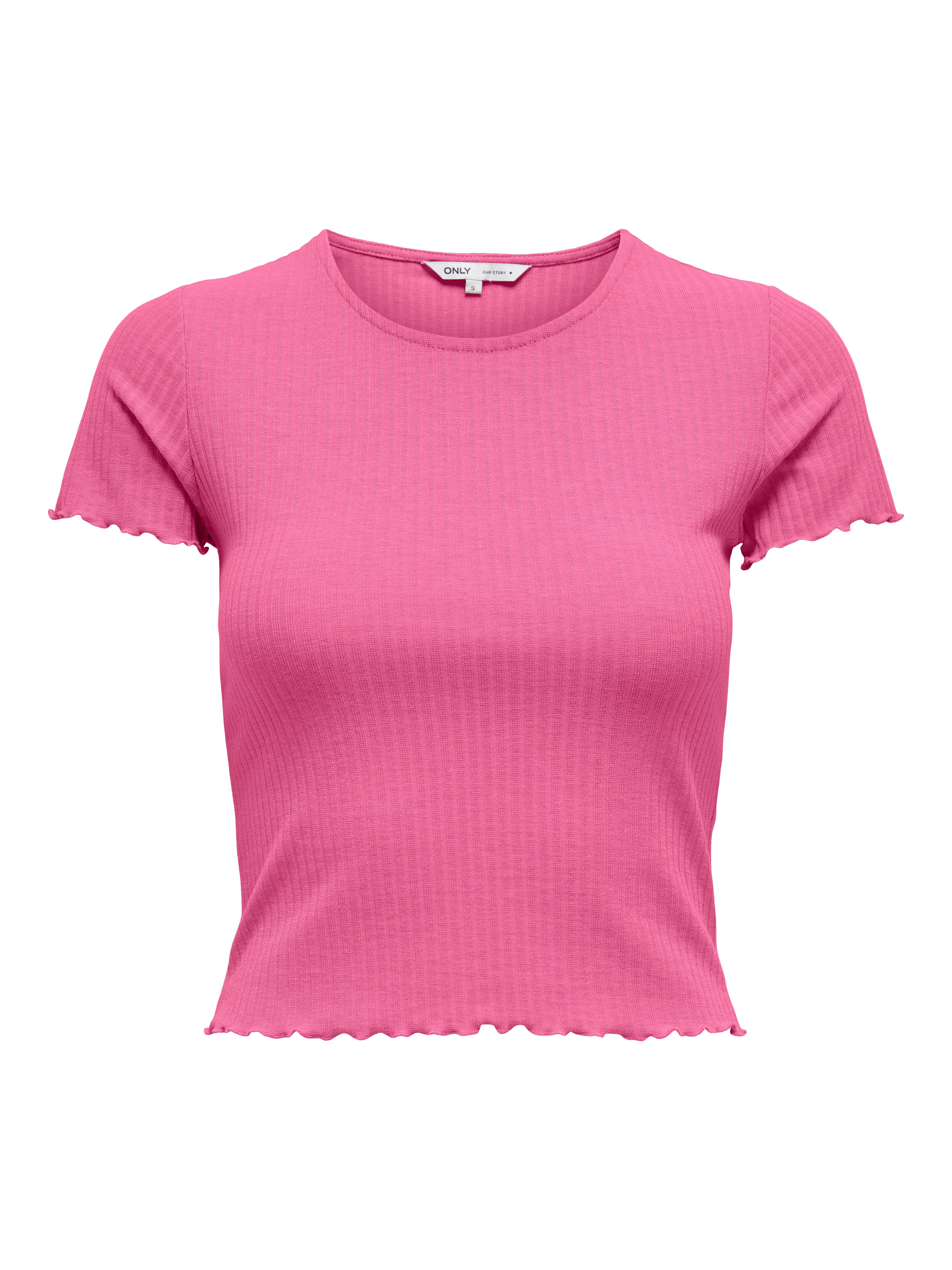 ONLY Rundhalsshirt ONLEMMA S/S SHORT TOP günstig online kaufen