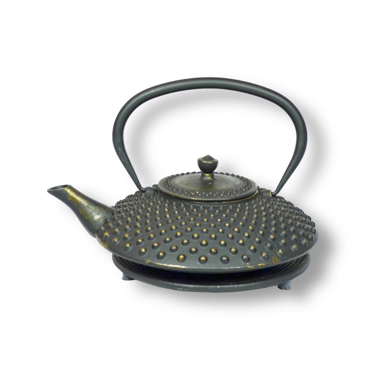 JA-UNENDLICH Teekanne Kambin, 1.0 l, aus Gusseisen handgefertigt im Sandgussverfahren, innen emailliert