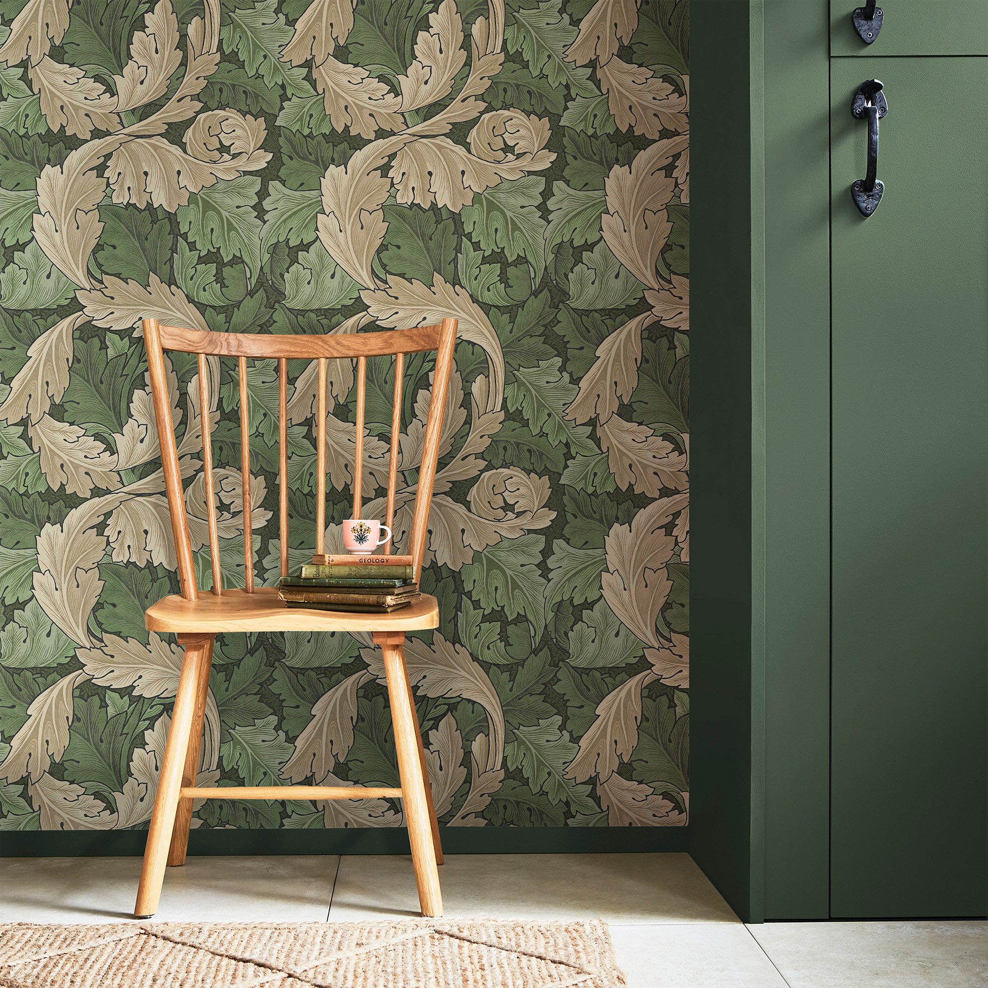 WILLIAM MORRIS AT HOME Vliestapete Acanthus, texturiert, Retro, (1 St), Design Tapeten