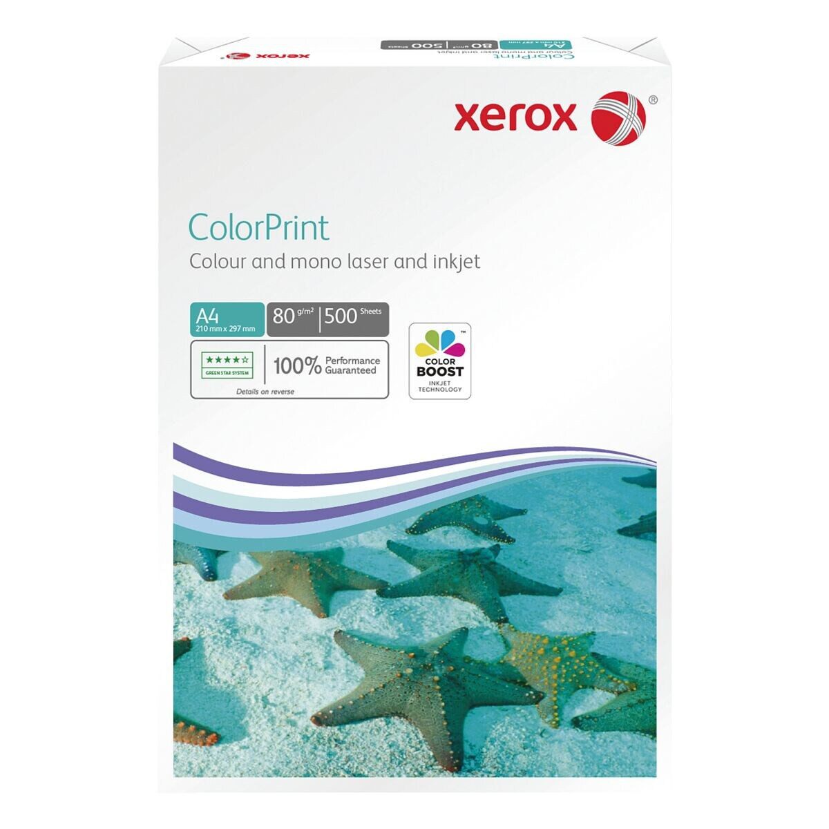 Xerox Farblaser-Druckerpapier ColorPrint, Format DIN A4, 80 g/m², 171 CIE, 500 Blatt