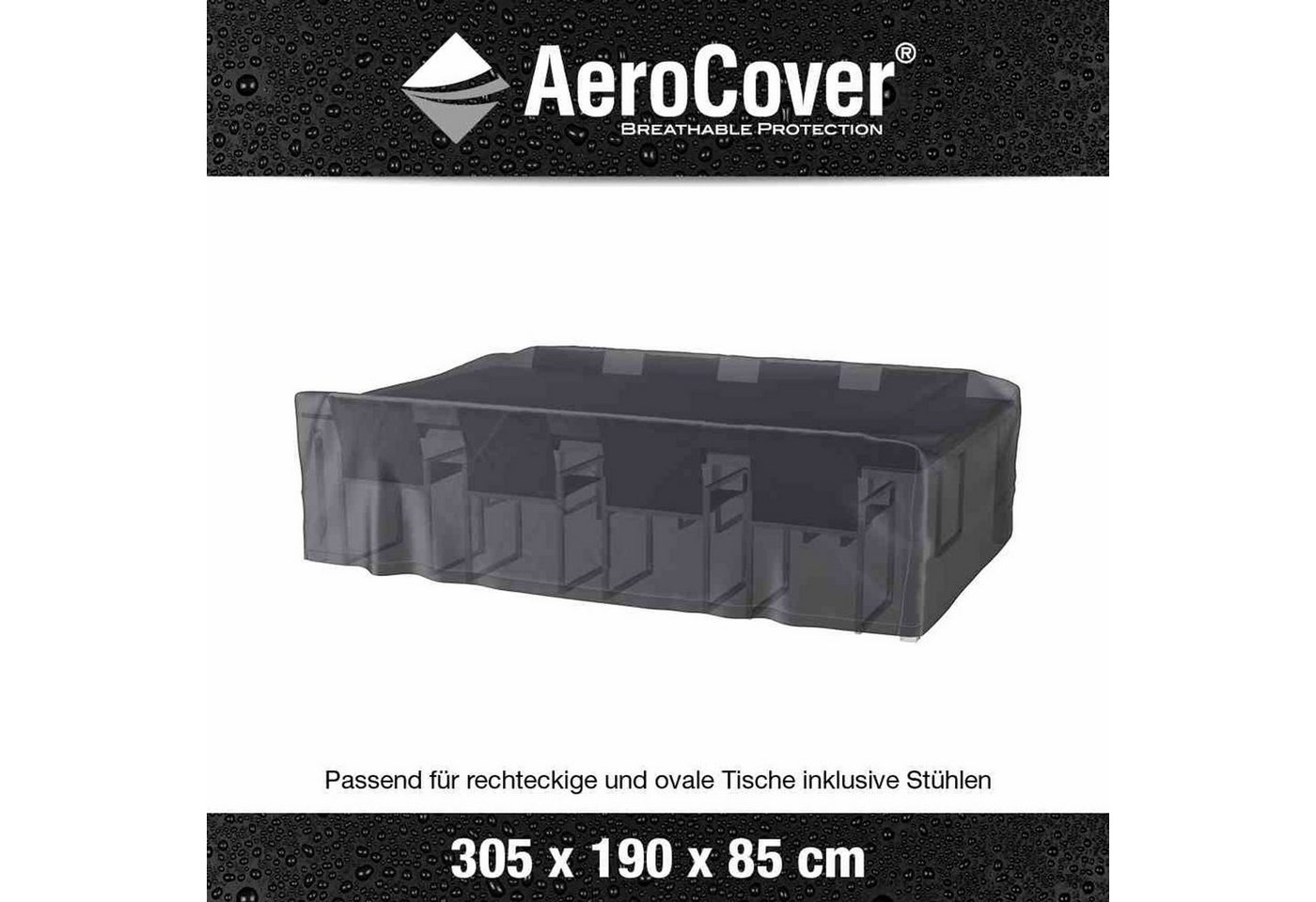 Thumbnail - AeroCover Schutzplane Atmungsaktive Schutzhülle für Sitzgruppen 305x190xH85 cm
