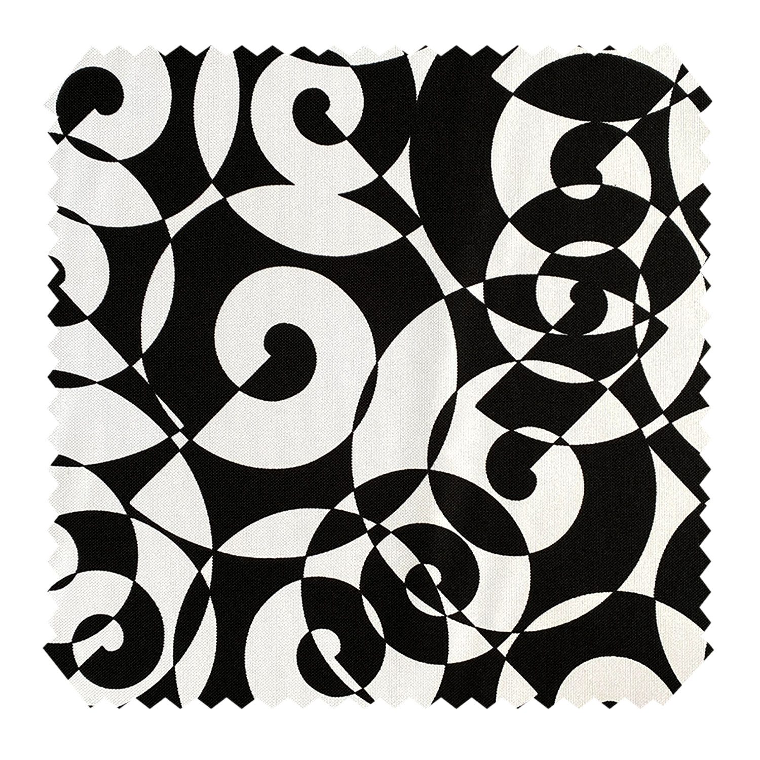 novely® Stoff OXFORD 210D D119 Schwarz-Weiß Geometrie Printstoff Outdoor, Wasserabweisend, Outdoor, Meterware, 1lfm