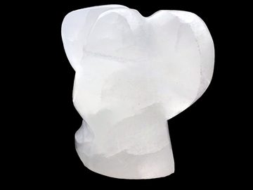 Steinfixx® Skulptur Moderner Selenit Schutzengel, 70x70x50 mm, 290 Gramm (Ladestein Heilstein, 1 St., Schutz der Familie), gegen negative Energien